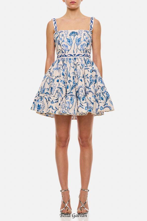 Embroidered Mini Dress