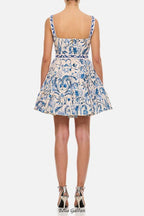 Embroidered Mini Dress