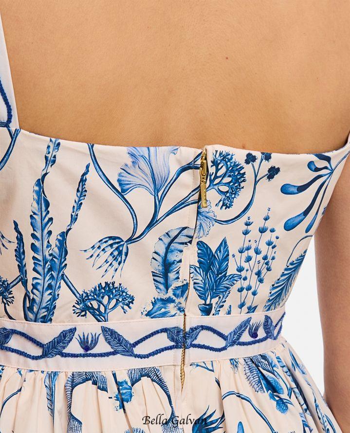 Embroidered Mini Dress