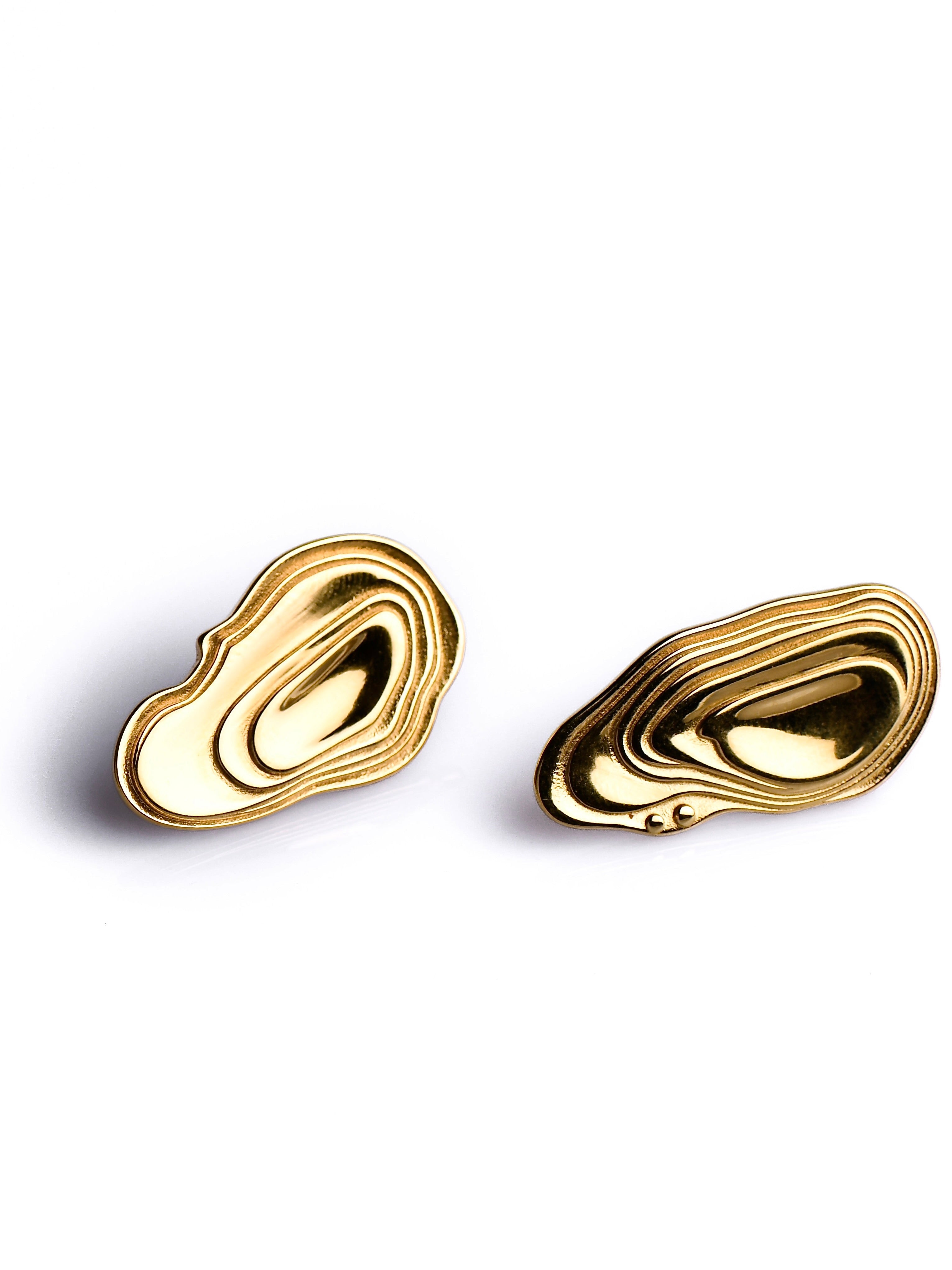 Acacia - Gold Earrings Plating Waterproof