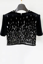 Flowering Girl Women Ailka Sequin Embellished Velvet Set