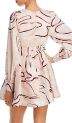 AMELIA PLEATED MINI DRESS