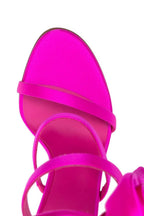 Flowering Girl Women Alana Rose Twists Satin Sandals - Pink