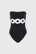 odelette Strapless Cutout One Piece Swimsuit