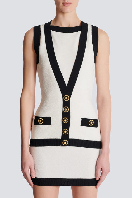 Flowering Girl Women Aliphine Two-Tone Mini Bandage Dress