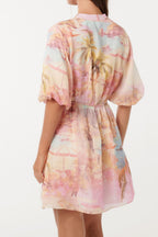 Flowering Girl Women Franny multicolor floral print Mini Dress