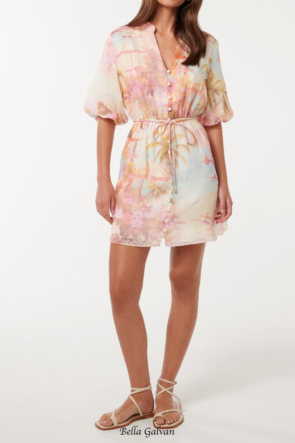 Flowering Girl Women Franny multicolor floral print Mini Dress