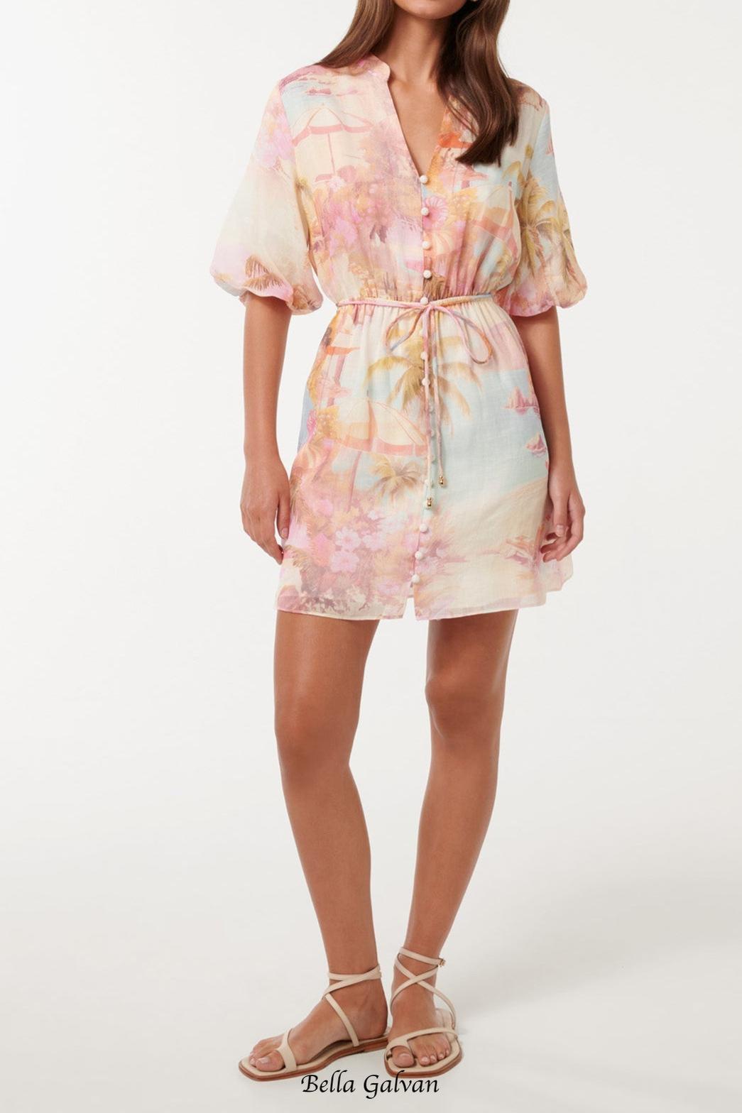 Franny multicolor floral print Mini Dress
