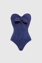 michelle Strapless Cutout Bodycon Swimsuit
