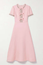 Flowering Girl Women Alvaia Bow Crystal Embellished Maxi Dress