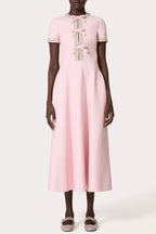 Flowering Girl Women Alvaia Bow Crystal Embellished Maxi Dress