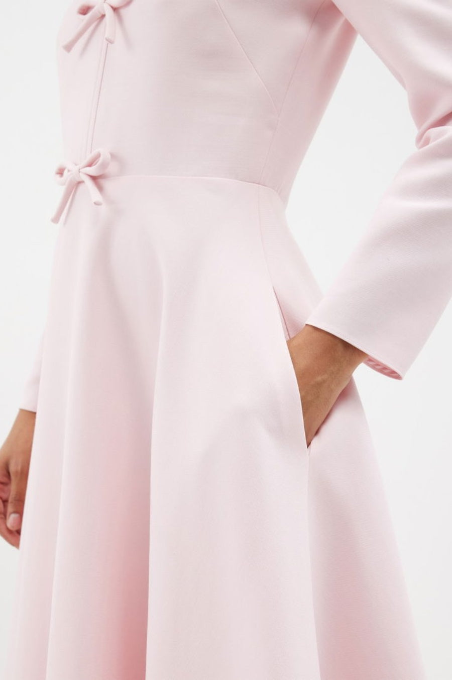 Flowering Girl Women Alvaia Bow Long Sleeve Maxi Dress