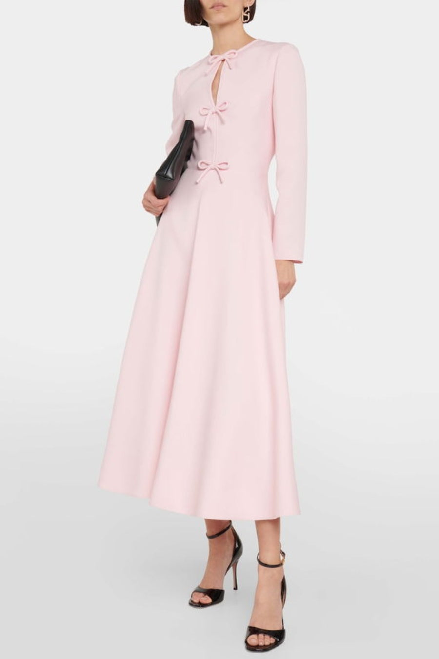 Flowering Girl Women Alvaia Bow Long Sleeve Maxi Dress