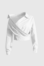 Flowering Girl Women Amira Asymmetric Shirt - White