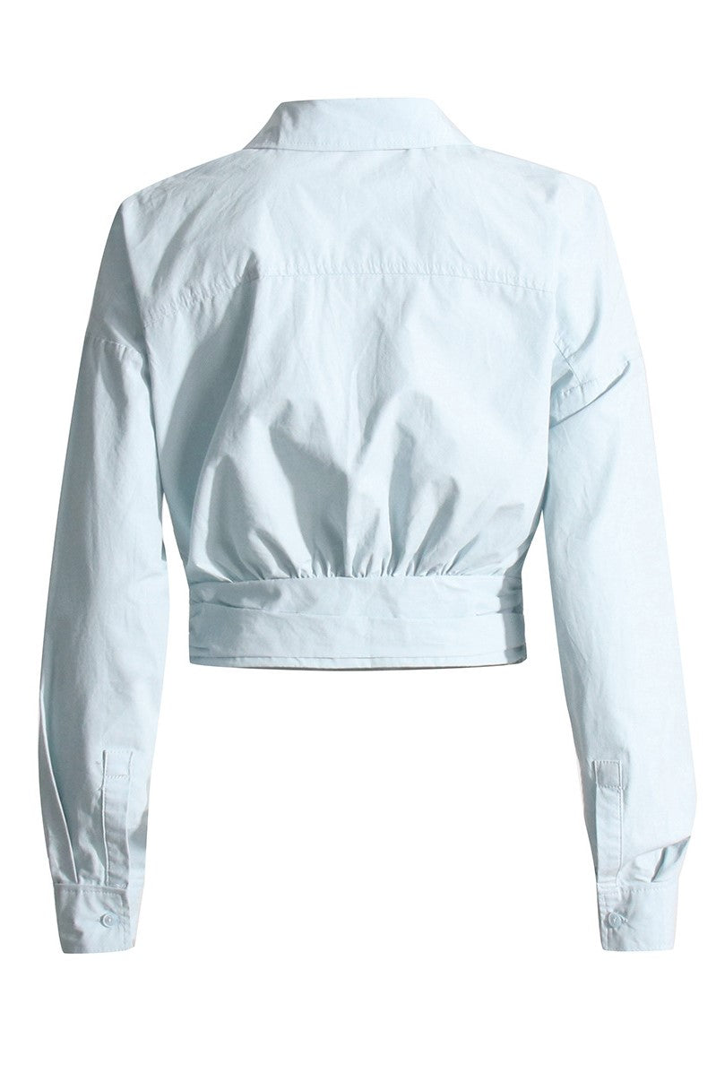 Flowering Girl Women Amira Asymmetric Shirt - Blue