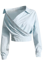 Flowering Girl Women Amira Asymmetric Shirt - Blue