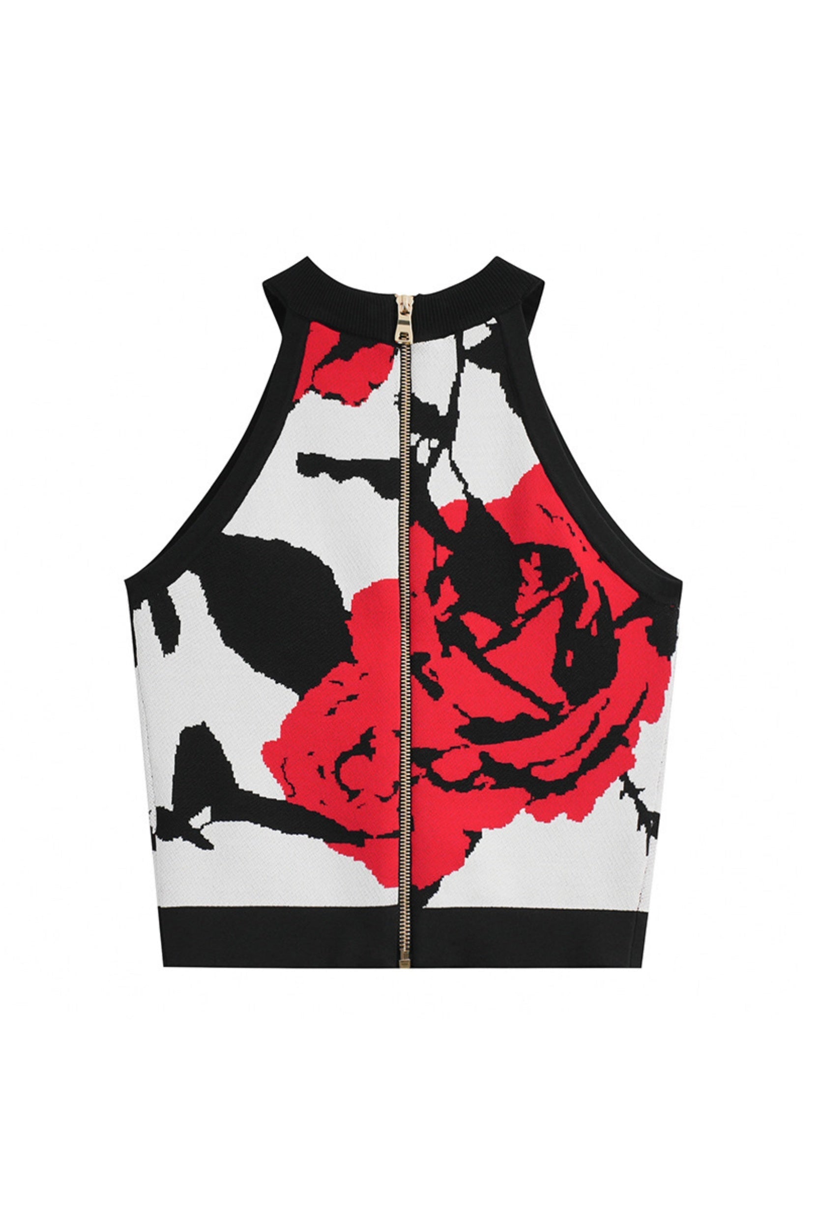 Flowering Girl Women Amiya Rose Jacquard Halter Top