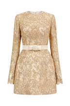 Flowering Girl Women Anslie Lace Belted Mini Dress