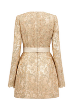 Flowering Girl Women Anslie Lace Belted Mini Dress