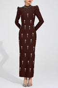 tammy Brown rhinestone embellished Bandage Maxi Dress