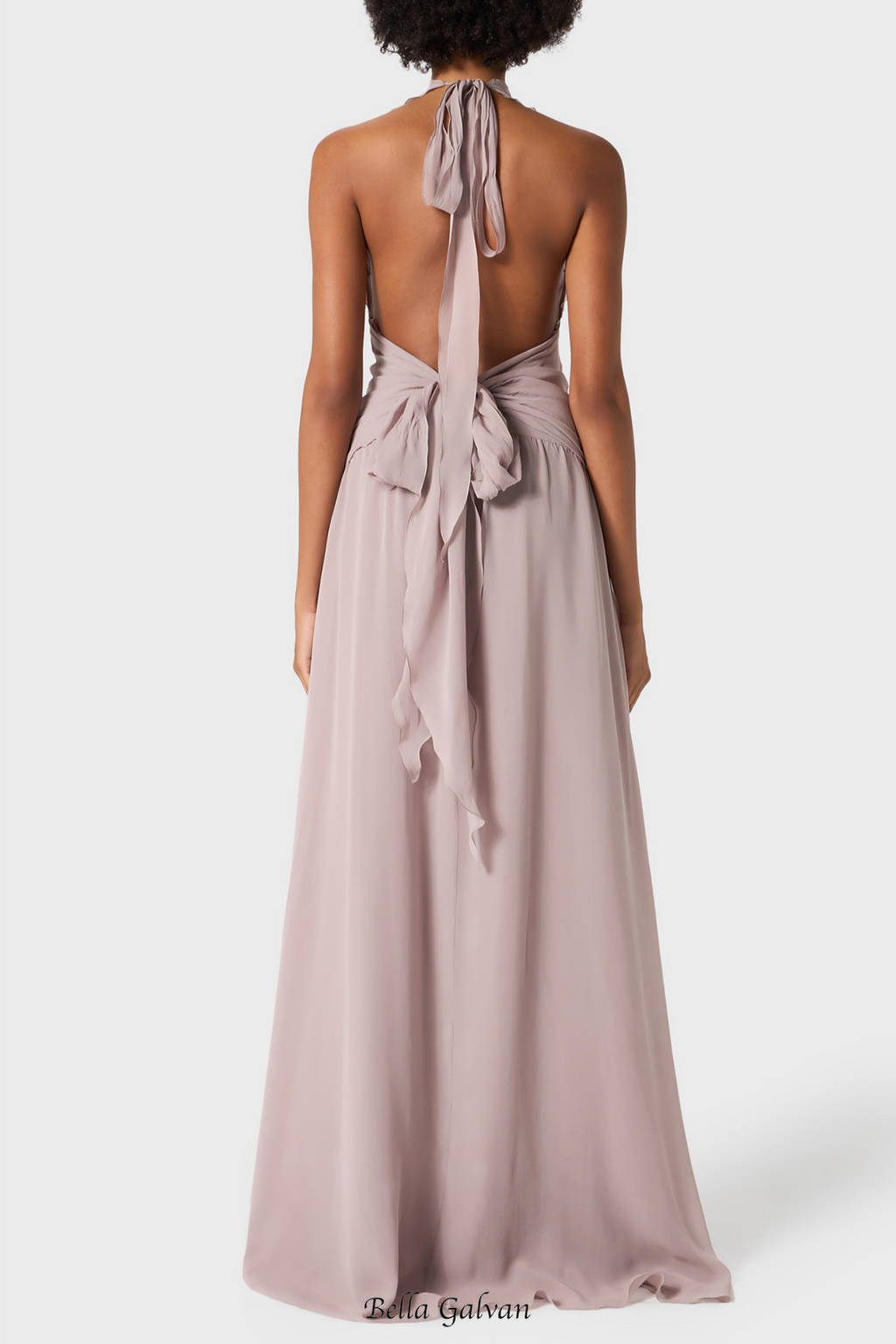 Flowering Girl Women Aonaver Floral Ruffle Halter Maxi Dress in Purple