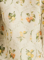 Flowering Girl Women Valencia Jacinta floral print Maxi Dress in yellow