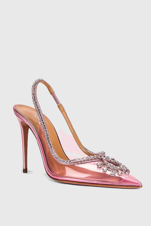 Flowering Girl Women Arabela Rhinestone Embellished Pumps - Pink