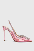 Flowering Girl Women Arabela Rhinestone Embellished Pumps - Pink