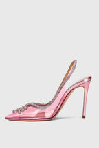 Flowering Girl Women Arabela Rhinestone Embellished Pumps - Pink