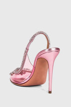 Flowering Girl Women Arabela Rhinestone Embellished Pumps - Pink