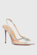 Flowering Girl Women Arabela Rhinestone Embellished Pumps - Silver