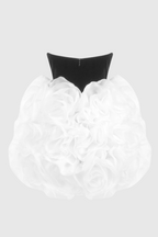 Flowering Girl Women Archki Ruched Flower Strapless Mini Dress