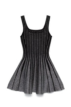 Flowering Girl Women Arlene Square Neck Stripe Mini Dress