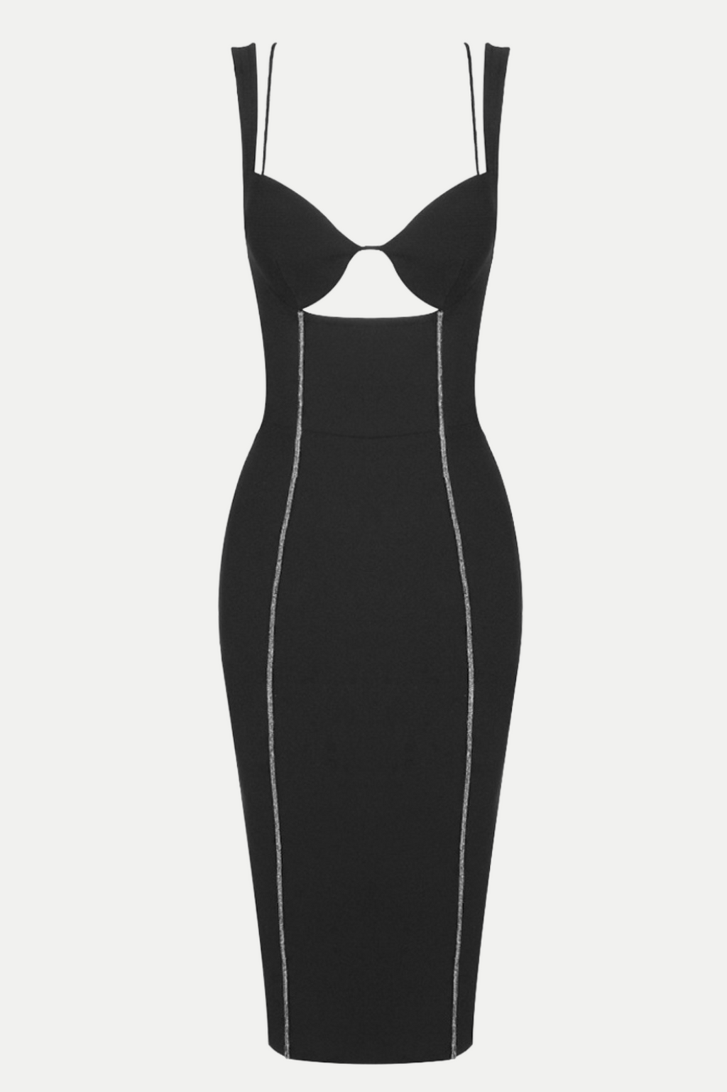 Flowering Girl Women Artemis Sparkly Cutout Midi Bandage Dress