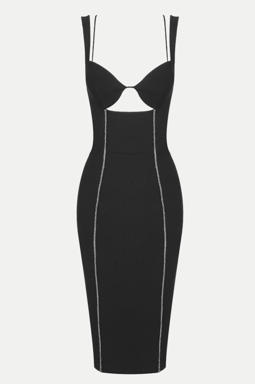 Flowering Girl Women Artemis Sparkly Cutout Midi Bandage Dress