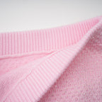 Shirley Sequined Knit Cardigan & Skirt Set - Pink