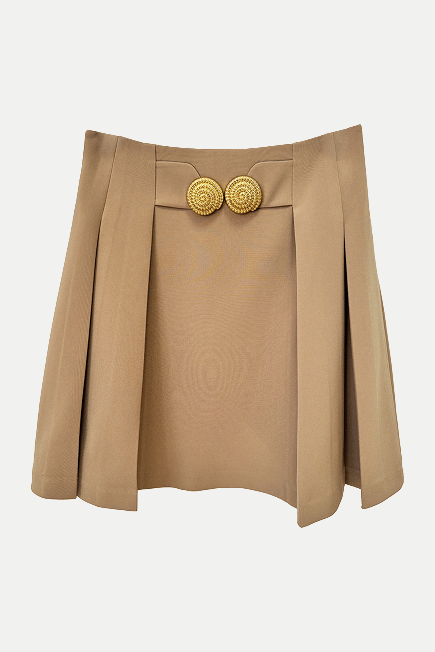 Flowering Girl Women Flared Pleated Grain De Poudre Skirt