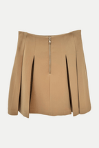 Flowering Girl Women Flared Pleated Grain De Poudre Skirt