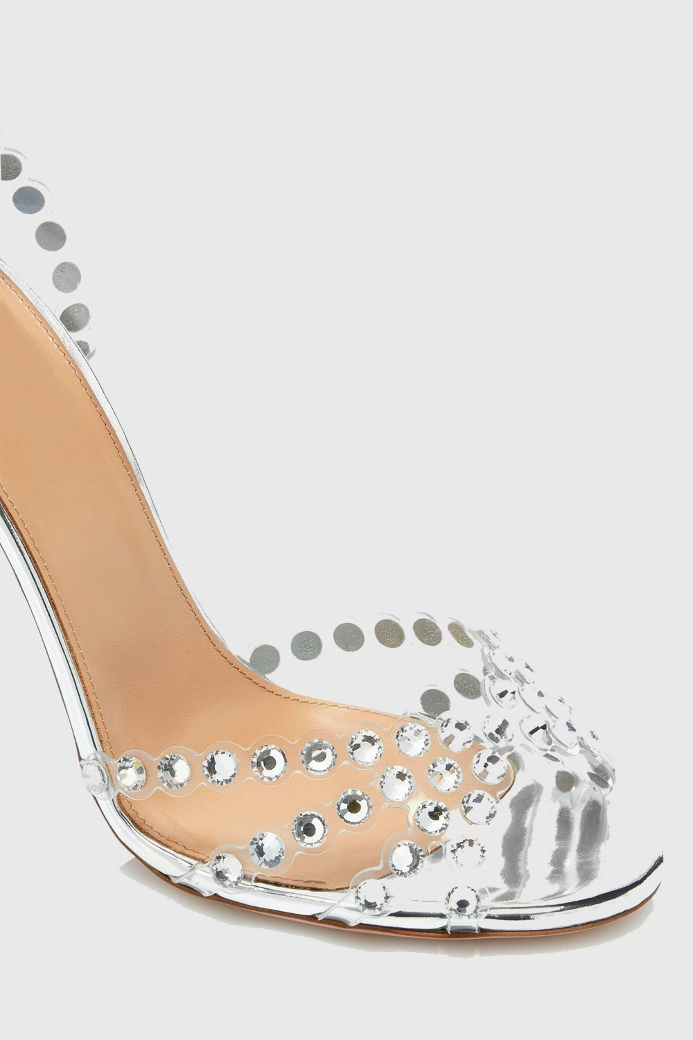 Flowering Girl Women Astasia Rhinestone Embellished Heels - Silver