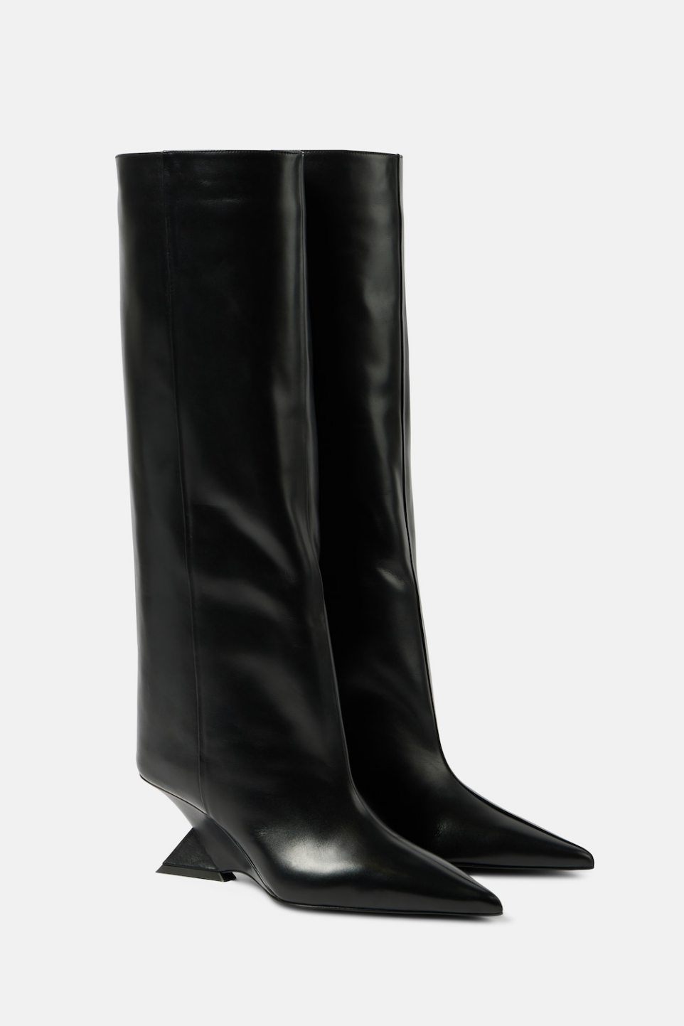 Flowering Girl Women Astrid Heterotypic Knee-high Boots - Black