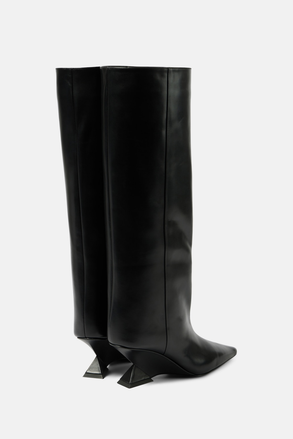 Flowering Girl Women Astrid Heterotypic Knee-high Boots - Black