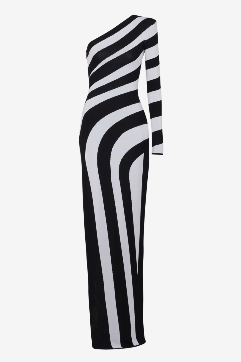 Flowering Girl Women Astrid Stripe Asymmetrical Maxi Bandage Dress