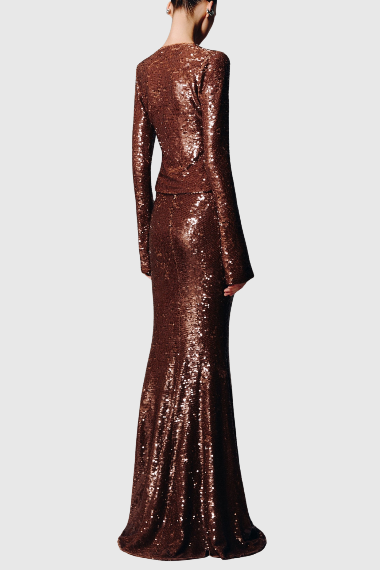 Flowering Girl Women Aubelin Sequin Two Piece Set - Brown