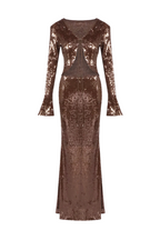 Flowering Girl Women Aubelin Sequin Two Piece Set - Brown