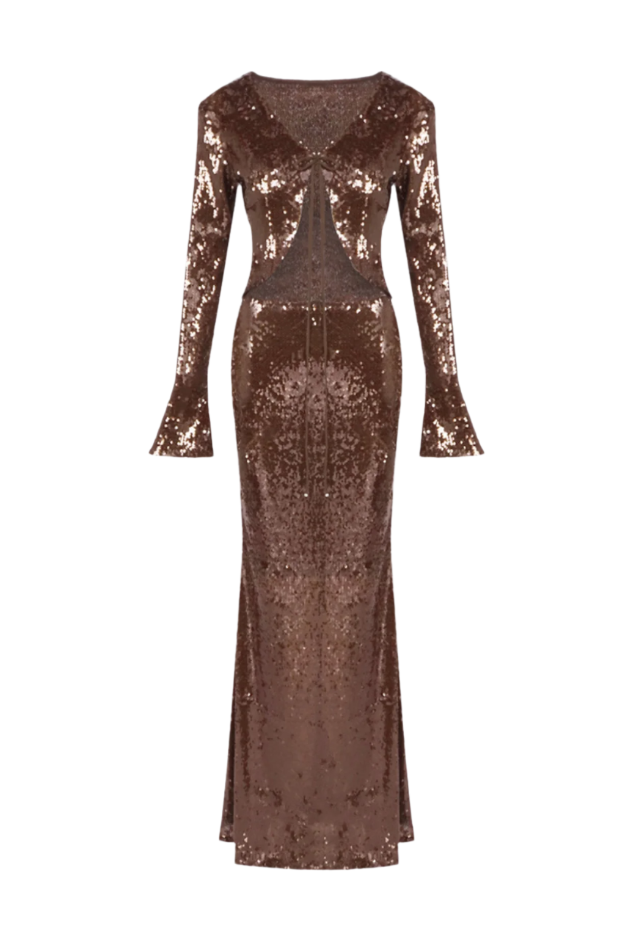 Flowering Girl Women Aubelin Sequin Two Piece Set - Brown