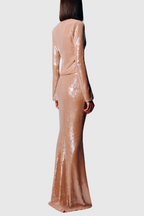 Flowering Girl Women Aubelin Sequin Two Piece Set - Nude