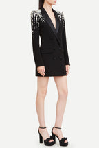 Flowering Girl Women Aurora Crystal Embellished Blazer Dress