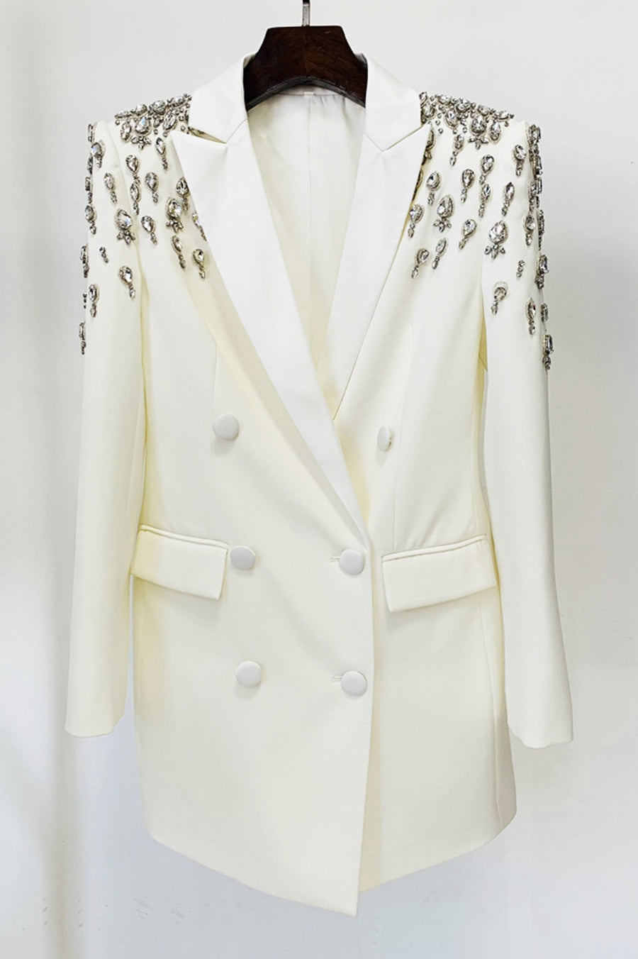 Flowering Girl Women Aurora Crystal Embellished Blazer Dress