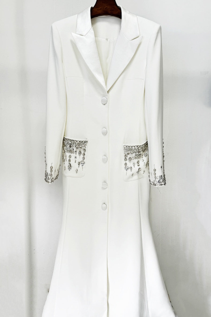 Flowering Girl Women Aurora Crystal Embellished Blazer Maxi Dress