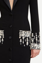 Flowering Girl Women Aurora Crystal Embellished Blazer Maxi Dress
